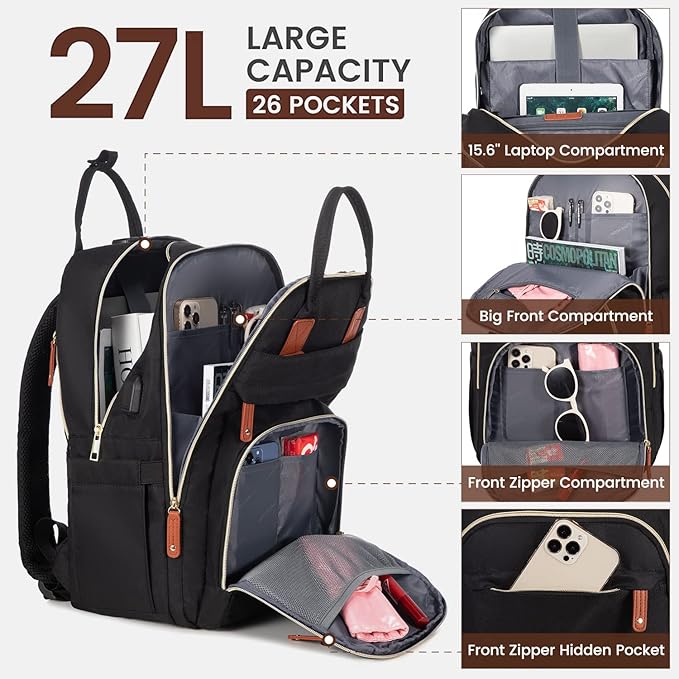 Super Lightweight Large Capacity Laptop Backpack - Up to 15.6 inches