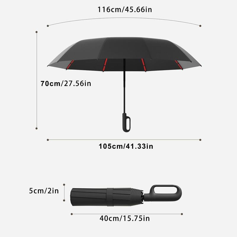 Lightweight Durable Umbrella with Automatic Closing Mechanism